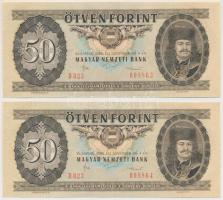 1986. 50Ft (2x) sorszámkövetők T:I