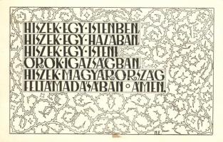 Magyar Hiszekegy / Hungarian irredenta, 'vissza' So. Stpl