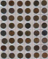 Kanada ~170db-os fémpénz gyűjtemény érmetartó albumban T:vegyes Canada ~170pcs of coins in collectors album C:mixed