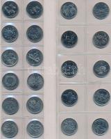 Kanada ~170db-os fémpénz gyűjtemény érmetartó albumban T:vegyes
Canada ~170pcs of coins in collector...