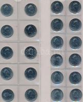 Kanada ~170db-os fémpénz gyűjtemény érmetartó albumban T:vegyes
Canada ~170pcs of coins in collector...