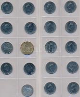 Kanada ~170db-os fémpénz gyűjtemény érmetartó albumban T:vegyes
Canada ~170pcs of coins in collector...
