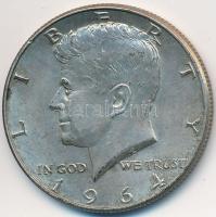 Amerikai Egyesült Államok 1964. 1/2$ Ag "Kennedy" T:2 USA 1964. 1/2 Dollar Ag "Kennedy" C:XF Krause KM#202