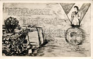 6 db megíratlan Karády dalszöveges képeslap / 6 unused sheet music postcards