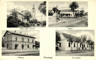 Pincehely Vasútállomás, zárda, Római katolikus templom, községháza (EK)