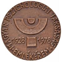 1978. "Magyar Pszichológiai Társaság Emlékérem 1928-1978" Br emlékérem (68mm) T:2
