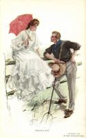 Making Hay / Romantic couple, Reinthal & Newman Series 123. s: Harrison Fisher (EK)