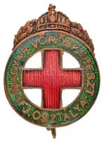 ~1910-1920. "Magyar Vöröskereszt Ifjúsági Osztálya" zománcozott Br jelvény T:2