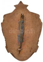 ~1950. "Határőr kulturverseny" aranyozott, zománcozott Br jelvény T:2