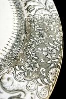 Fischer J Budapest dísz tál, levonó képes, jelzett, hibátlan, d:32 cm