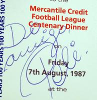 Pelé brazil focista és mások aláírásai meghívókártyán