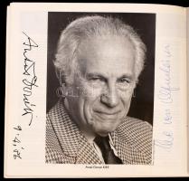 Doráti Antal (1906-1988) karmester, zeneszerző aláírása füzetben
