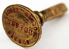 cca 1900 Régi tordai ügyvédi pecsétnyomó