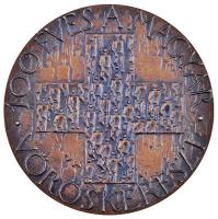 Asszonyi Tamás (1942-) 1981. "1881-1981 / 100 éves a Magyar Vöröskereszt" Br emlékplakett ...