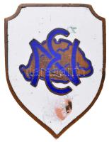 ~1930. "EN" zománcozott Br iskolajelvény Nagy-Magyarország ábrázolással (36x27mm) T:2,2- zománchiba