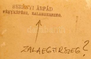 cca 1930-1940 Serényi Árpád Fotó: Templomépítés Zalaegerszegen, hidegpecséttel jelzett, 18x13 cm