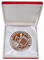 DN "Dunaújvárosi Papírgyár" Zsolnay-porcelán emlékérem dísztokban (61mm) T:1