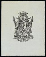 Jelzés nélkül: a Feldschützenverein Luzern címere, klisé, papír, 14,5×11,5 cm