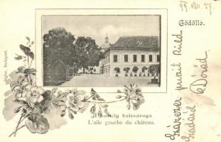 1899 Gödöllő, Kastély bal szárnya, floral (EK)