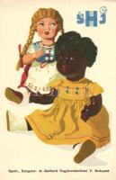 Játékbolt reklám, Képzőművészeti Alap kiadása / Hungarian toy advertisement