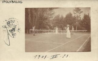Ipolybalog, teniszezők / tennis players, photo