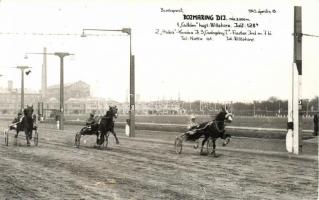 1943 Budapest VIII. Ügetőpálya, Rozmaring Díj, fogathajtó verseny photo (fa)