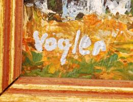 Madarász Zoltán (Vogler): Vízpart. Olaj, vászon, jelzett, keretben, 20×25 cm