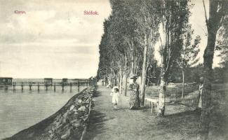 Siófok, Corso sétány, kiadja Weisz Lipót