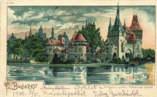 Budapest XIV. Történelmi csarnok, Vajdahunyad vára, Regel & Krug No. 5136. litho