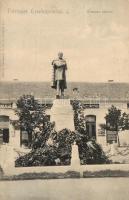 Érsekújvár, Kossuth szobor, Ethey Károly üzlete / statue, shops