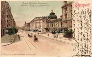 Budapest XIII. Lipót körút és Vígszínház litho (fl)