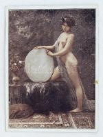 Akt műteremben, 12x16 cm / Nude picture, 12x16 cm