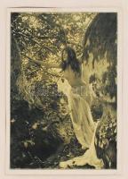 Sziklák közt, 12x17 cm / Nude picture, 12x17 cm