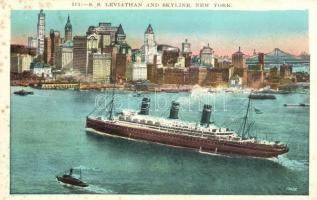 SS Leviathan and Skyline, New York (fl)