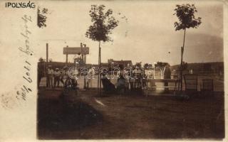 Ipolyság, tenisz pálya / tennis court, photo (small tear)