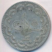 Oszmán Birodalom 1906. 5K Ag "II. Abdul-Hamid" T:2 Ottoman Empire 1906. 5 Kurush Ag "Abdul Hamid II" C:XF