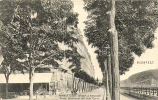 Budapest V. Belgrád rakpart (Ferencz József Rakpart) korzó (EK)
