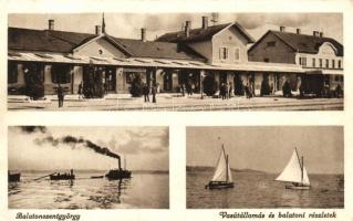 Balatonszentgyörgy, vasútállomás, gőzhajó (EK)