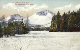 Tátraszéplak, Sírét, kiadja Földes Samu / ski field