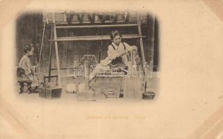 13 db RÉGI főleg használatlan japán városképes és motívumlap; / 13 old mostly unused Japanese town-view and motive postcards;