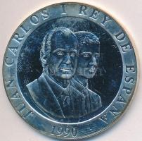 Spanyolország 1990. 2000P Ag "XXV. Nyári Olimpia Barcelona - Kosárlabda" T:PP ujjlenyomatos Spain 1990. 2000 Pesetas Ag "XXV Olympics Barcelona - Basketball" C:PP fingerprints Krause KM#866