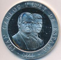 Spanyolország 1990. 2000P Ag "XXV. Nyári Olimpia Barcelona - Labdarúgó" T:PP Spain 1990. 2000 Pesetas Ag "XXV Olympics Barcelona - Soccer player" C:PP Krause KM#862