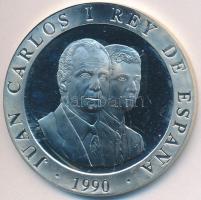 Spanyolország 1990. 2000P Ag "XXV. Nyári Olimpia Barcelona - Görög futó" T:PP ujjlenyomat Spain 1990. 2000 Pesetas Ag "XXV Olympics Barcelona - Greek runner" C:PP fingerprint Krause KM#864