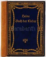 Heine, Heinrich: Buch der Lieder. Wien, 1919, Arthur Wolf Verlag. Kicsit kopott, gazdagon díszített, aranyozott, kartonált papírkötésben, egyébként jó állapotban.
