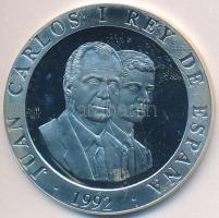 Spanyolország 1992. 2000P Ag "XXV. Nyári Olimpia Barcelona - Szekérverseny" T:PP ujjlenyomat Spain 1992. 2000 Pesetas Ag "XXV Olympics Barcelona - Chariot racing" C:PP fingerprint Krause KM#914