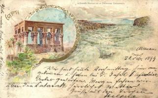 1899 Philae Island, Trajans Kiosk, Cataracts of the Nile litho (fl)