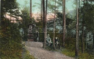 Trencsénteplic, erdei kereszt / cross, forest