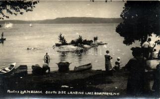 Lake Bonaparte, South side landing, boats (EK)