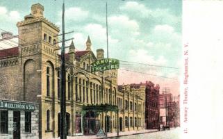 Binghampton, Armory Theatre, shop of Middlebrook and son