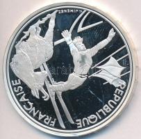 Franciaország 1990. 100Fr Ag "XVI. Téli Olimpia Albertville - Szabadstílusú síelés" T:PP u...